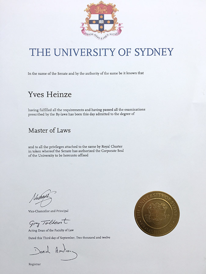 LL.M. Master-of-Laws Yves Heinze